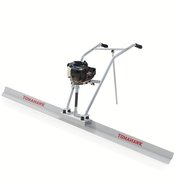 Tomahawk Power 37.7cc Gas Concrete Power Screed and 10ft Aluminum Board Straight Edge TVSA-T + TSB10-E